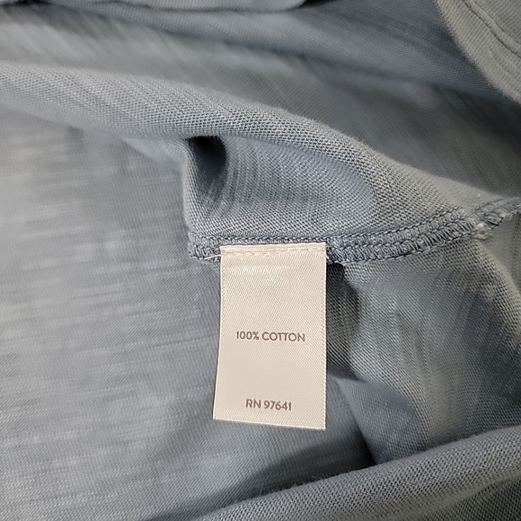 Pure Jill Women's White Blue Ombre Ballet Sleeve Tunic Top, S - Picture 7 of 8